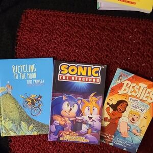 SONIC THE HEDGEHOG, BESTIES, AND BICYCLING TO THE MOON BOOKS